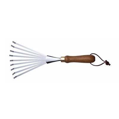 Ročno zadržan vrtni grablje